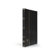 Frimärksalbum BASIC i svart med 32 svarta sidor