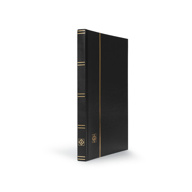 Frimärksalbum BASIC i svart med 32 svarta sidor