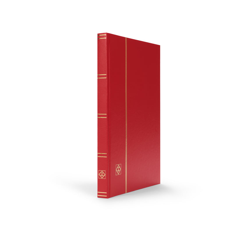  Frimärksalbum BASIC i rött med 32 svarta sidor
