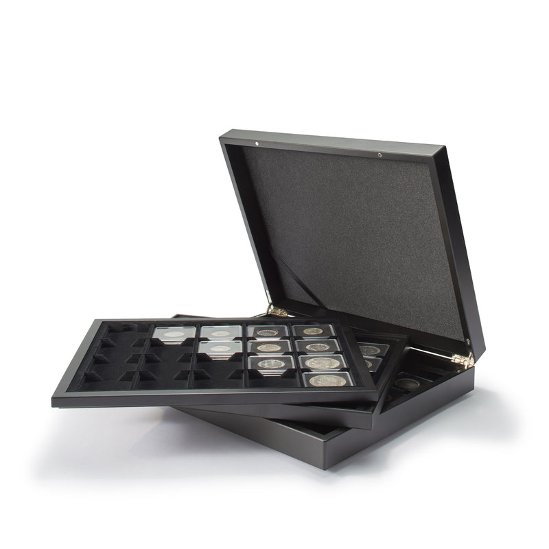 Volterra Trio - Esittelykotelo 60 Quadrum-kolikkokapselille, musta (Tilaustuote)