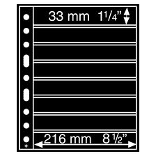 Leuchtturm GRANDE insticksblad med transparenta fickor för frimärken